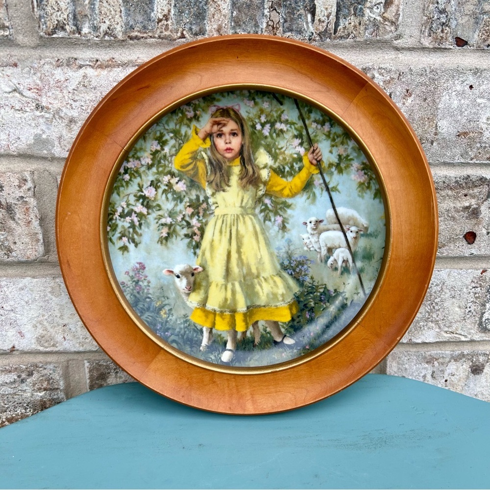 Vintage Wall Decor Plate Little Bo Peep 1983 Reco